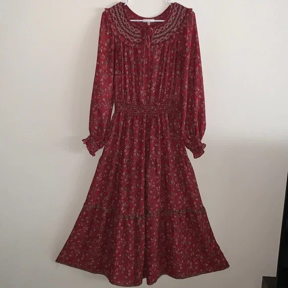 Max Studio | Dresses | Max Studio Smocked Tiered Floral Maxi Dress Size S |  Poshmark